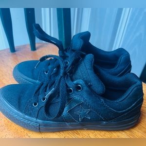Little Boys size 1 Converse All Star shoes.